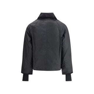 Black Cotton Full-Length Jacket