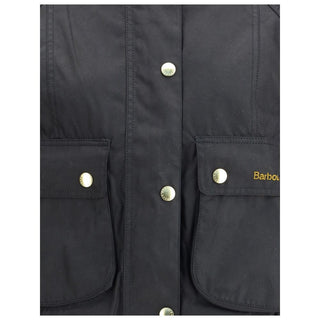 Black Cotton Full-Length Jacket