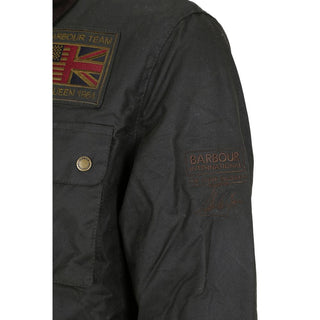 Bicolor Cotton Full-Length Jacket