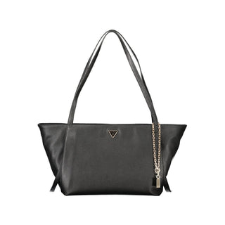 Bolso de mujer de poliuretano negro
