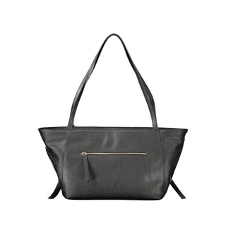 Bolso de mujer de poliuretano negro
