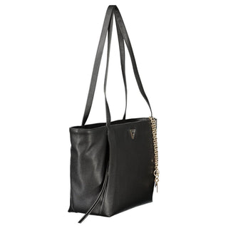 Bolso de mujer de poliuretano negro