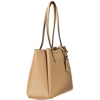 Bolso de mujer de poliuretano beige
