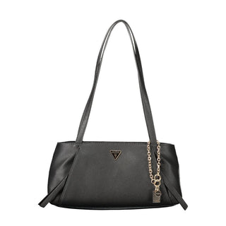 Black Polyurethane Women's Bag