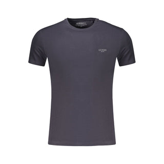 Blue Cotton Men's T-Shirt