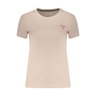 Pink Cotton Womens T-Shirt
