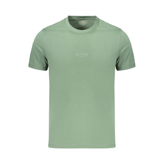 Green Cotton Men's T-Shirt
