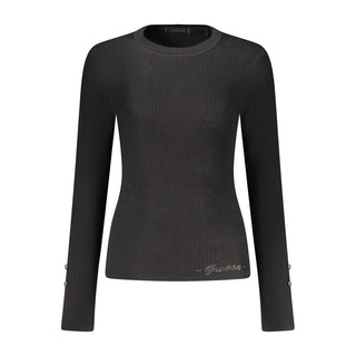 Black Viscose Women's Sweater