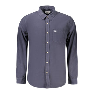 Blue Cotton Men's Shirt