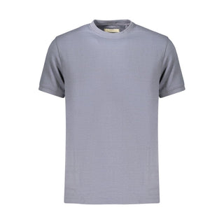 Blue Cotton Men's T-Shirt