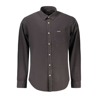 Black Cotton Men's Shirt