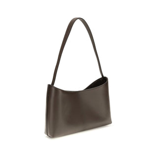 Bolso de hombro de cuero de becerro marrón Bos Taurus  