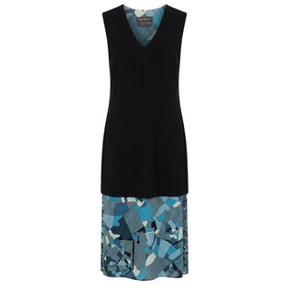 Blue Silk Women Dress