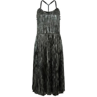 Black Polyester Women Dress