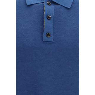 Blue Wool Oves Aries Polo Shirt