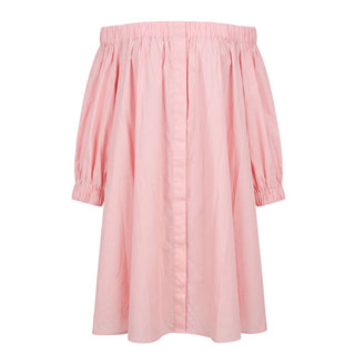 Pink Cotton Women Dress