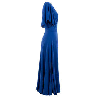 Blue Polyester Women Dress