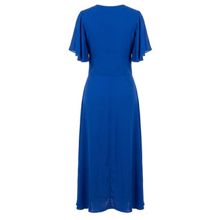 Blue Polyester Women Dress