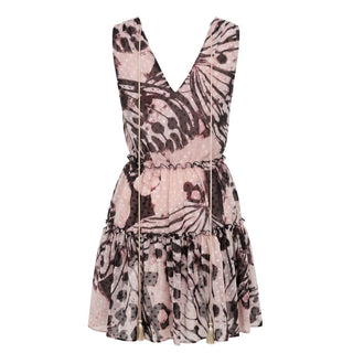 Pink Polyester Women Dress