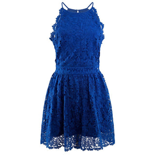 Blue Polyester Women's Dress