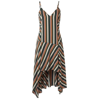 Brown Viscose Women Dress