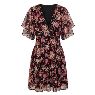 Black Polyester Women Dress