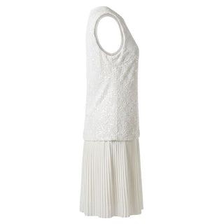 White Polyester Women Dress