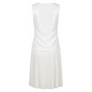 White Polyester Women Dress