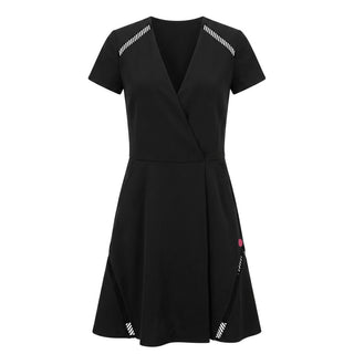 Black Polyester Women's Dress