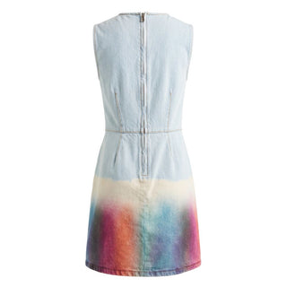 Blue Cotton Women Dress