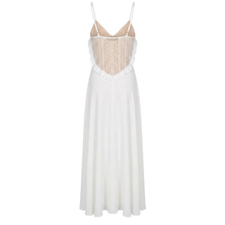 White Polyester Women Dress