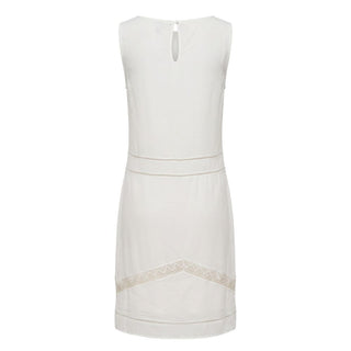 White Polyester Women Dress