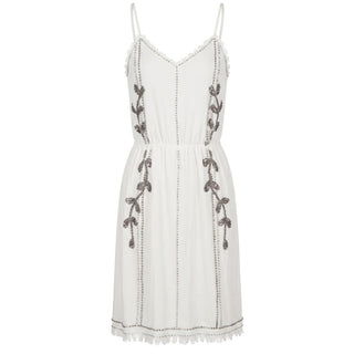 White Cotton Women Dress