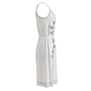 White Cotton Women Dress