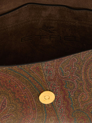 Bolso de hombro de algodón multicolor
