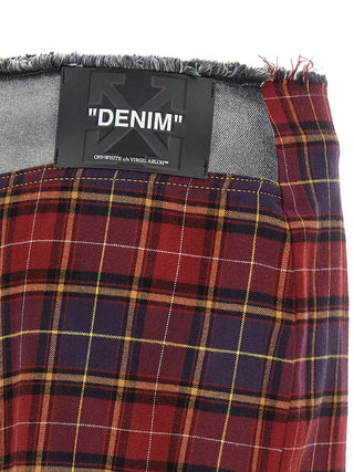 Multicolor Cotton Midi Skirt