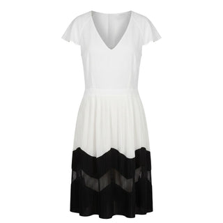 White Polyester Women Dress
