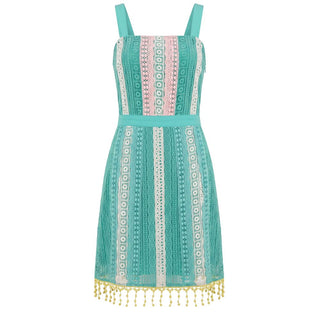 Green Cotton Women Dress