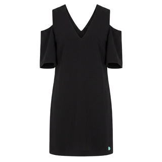 Black Polyester Women Dress