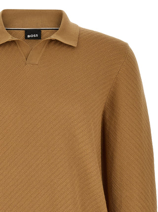 Brown Cotton Polo Shirt