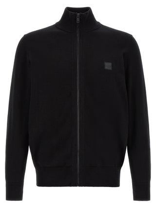 Black Cotton Cardigan