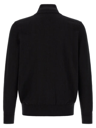 Black Cotton Cardigan