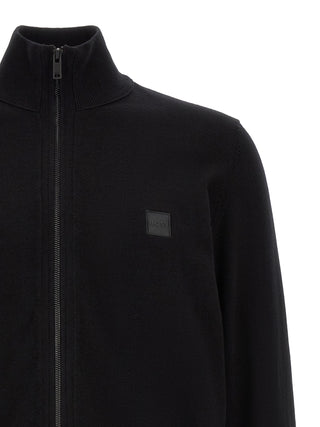 Black Cotton Cardigan