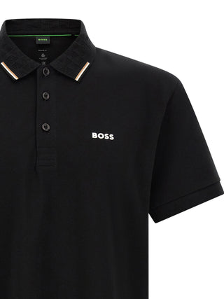Black Cotton Polo Shirt