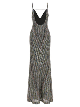 Multicolor Viscose Long Dress