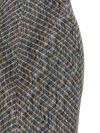 Multicolor Viscose Long Dress