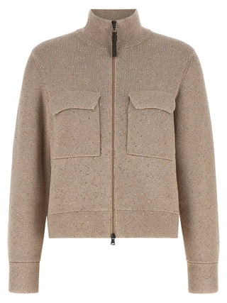 Beige Cotton Cardigan