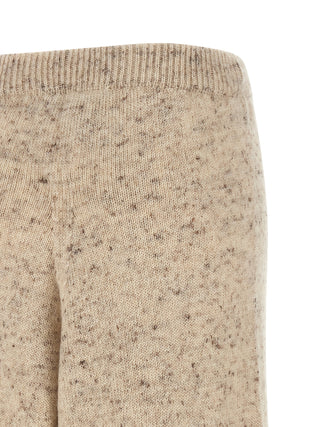 Beige Wool Athletic Pants