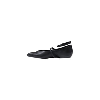 Zapatos de plataforma de poliéster negro