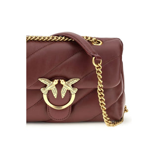 Bolso de hombro Bordeaux de piel de becerro Bos Taurus